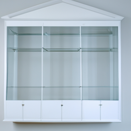 lille vitrineskab hvid