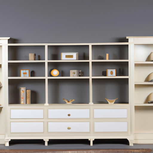 vitrineskab med glashylder