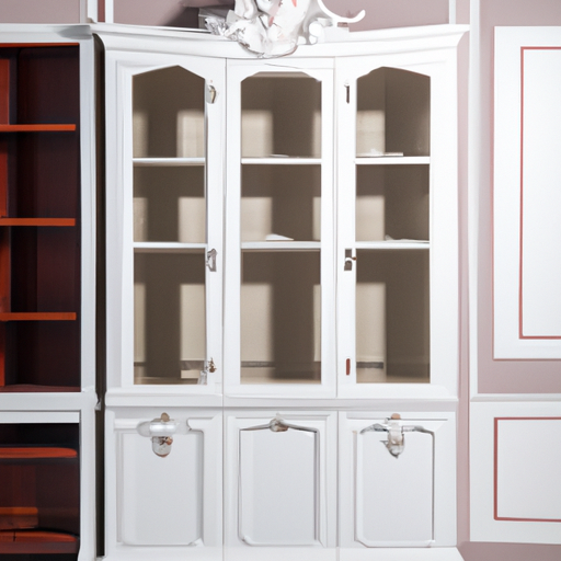 vitrineskab mørkt træ